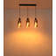 3 - Light Matte Black Geometric Pendant