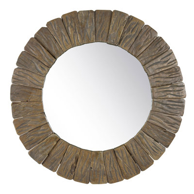 Backus Solid Wood Convex Mirror