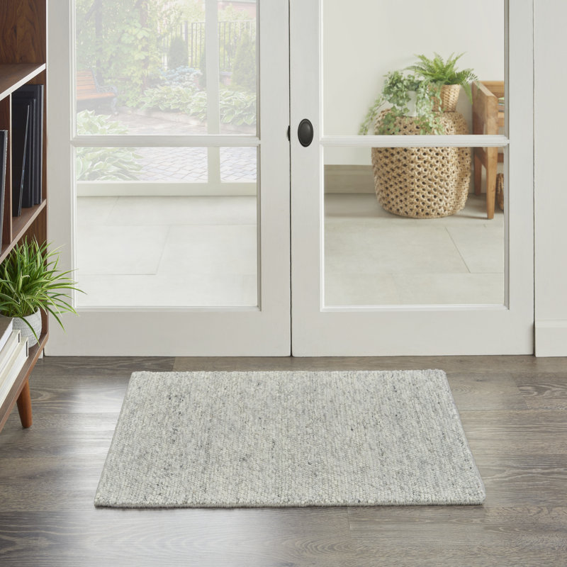 Tapis d'intérieur Nourison Alanna, Argent, Rectangle 7 pi 9 po x 9 pi 9 po