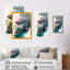 «Cute Fish Floral Art I», peinture sur toile-1489812130-1489812131