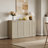 Consiglia 30.5" Bohemian-Inspired Rattan 2-Door Sideboard-695867050-688169289