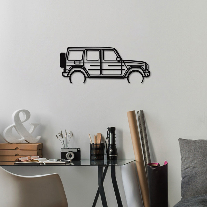 Decorative Metal Wall Accessory, Black Finish, 28.7 x 11.8 inches | 100% Metal, Thickness: 0.06 inches | Lightweight Design at 1.1 lbs | Perfect for Home Decor, Modern Aesthetic, and Unique Wall Art