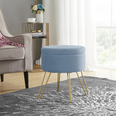 Tabouret de coiffeuse avec repose-pieds Modern