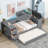 Daybed With Storage Arms, Trundle And Charging Station-1463909778