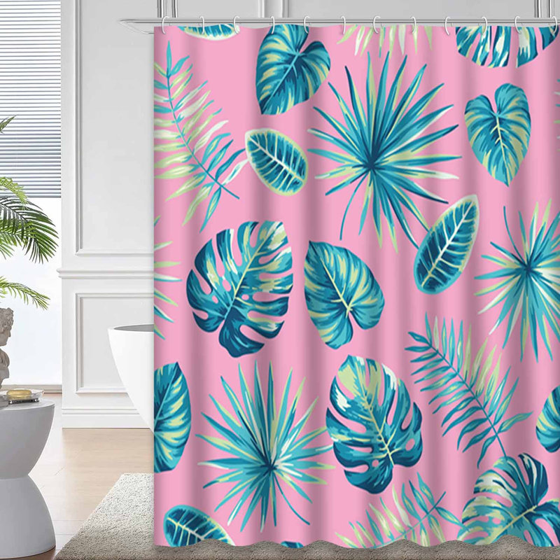 Rideau de douche Tropical Jungle, L 72 po x l 78 po