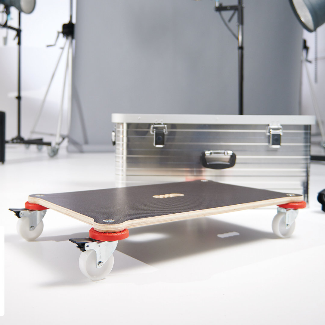 12.3cm H x 71cm W x 44cm D 200kg Furniture Trolley