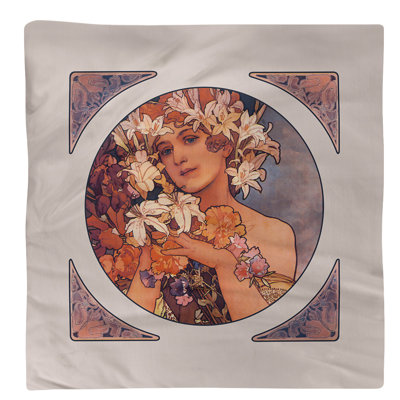 Cotton Floral Square Napkin