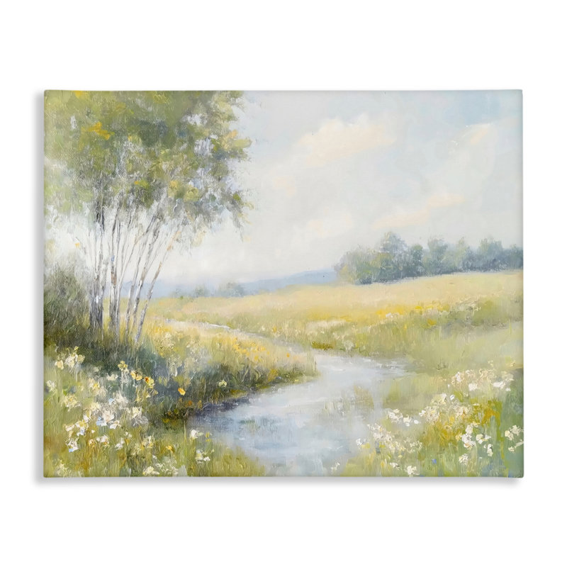 Toile Tranquil River Stream, design par Creative Studio, H 16 po x l 20 po