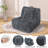 Bean Bag Chair For Adults, Oversized Faux Fur Beanbag Chair With Soft Pillow For Living Room, Bedroom,Bubble Dark Blue-1816801135