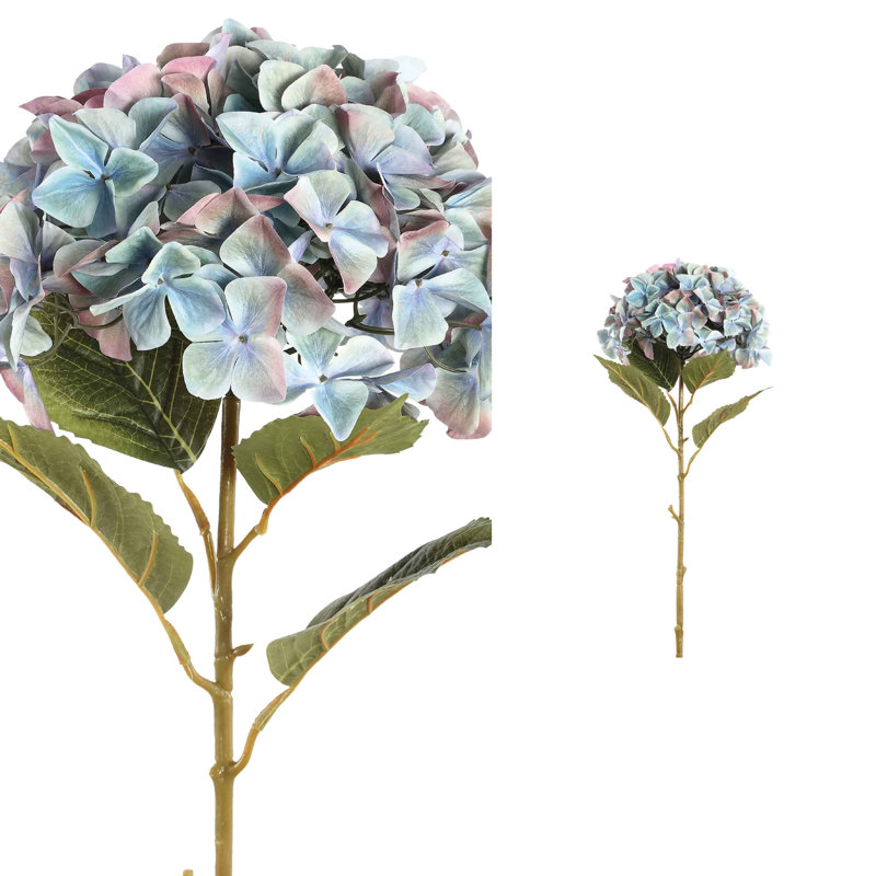 hortensia 111 cm H Faux Plant, Blue