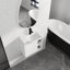 Meuble-lavabo mural 24 po avec lavabo en céramique blanche et porte à fermeture en douceur, emballage KD-133602213
