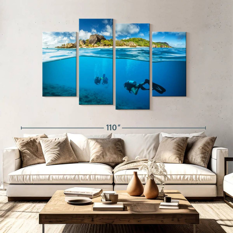 Sireci Diving, 54" H x 84" W