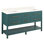 60" Robertson Double Bathroom Vanity Set with Rectangular Undermount Sinks
