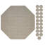 Ensemble de tapis intérieur / extérieur en polyester touffeté à la machine Gadji-5029427