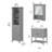 Keyunta Single Bathroom Vanity with Ceramic Top-825906786