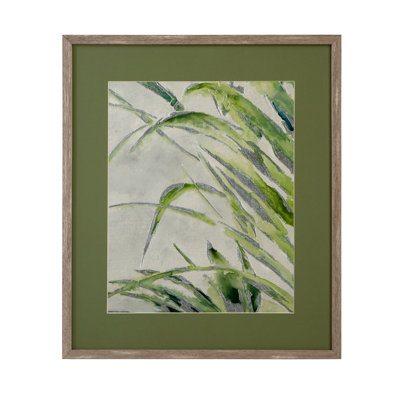 Green Palm II, reproduction encadrée