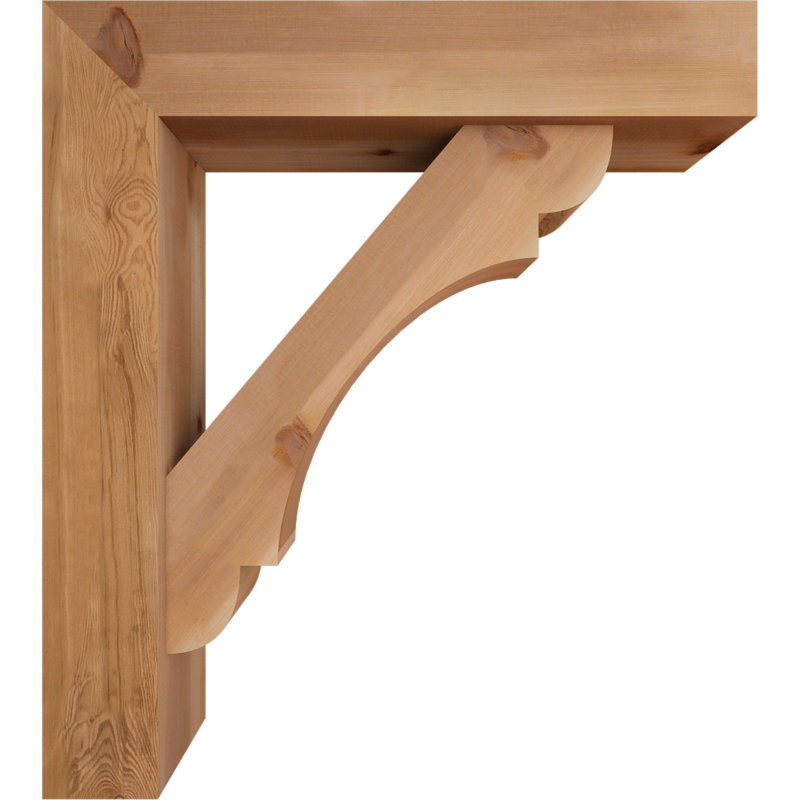 Support de bloc olympique avec entretoise décalée, 38 x 34, Cèdre rouge occidental de l 7 1/2 po (lisse)
