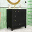 Meuble-lavabo simple contemporain en bois avec lavabo en céramique, charnières à fermeture en douceur et tablettes intégrées-1739679837
