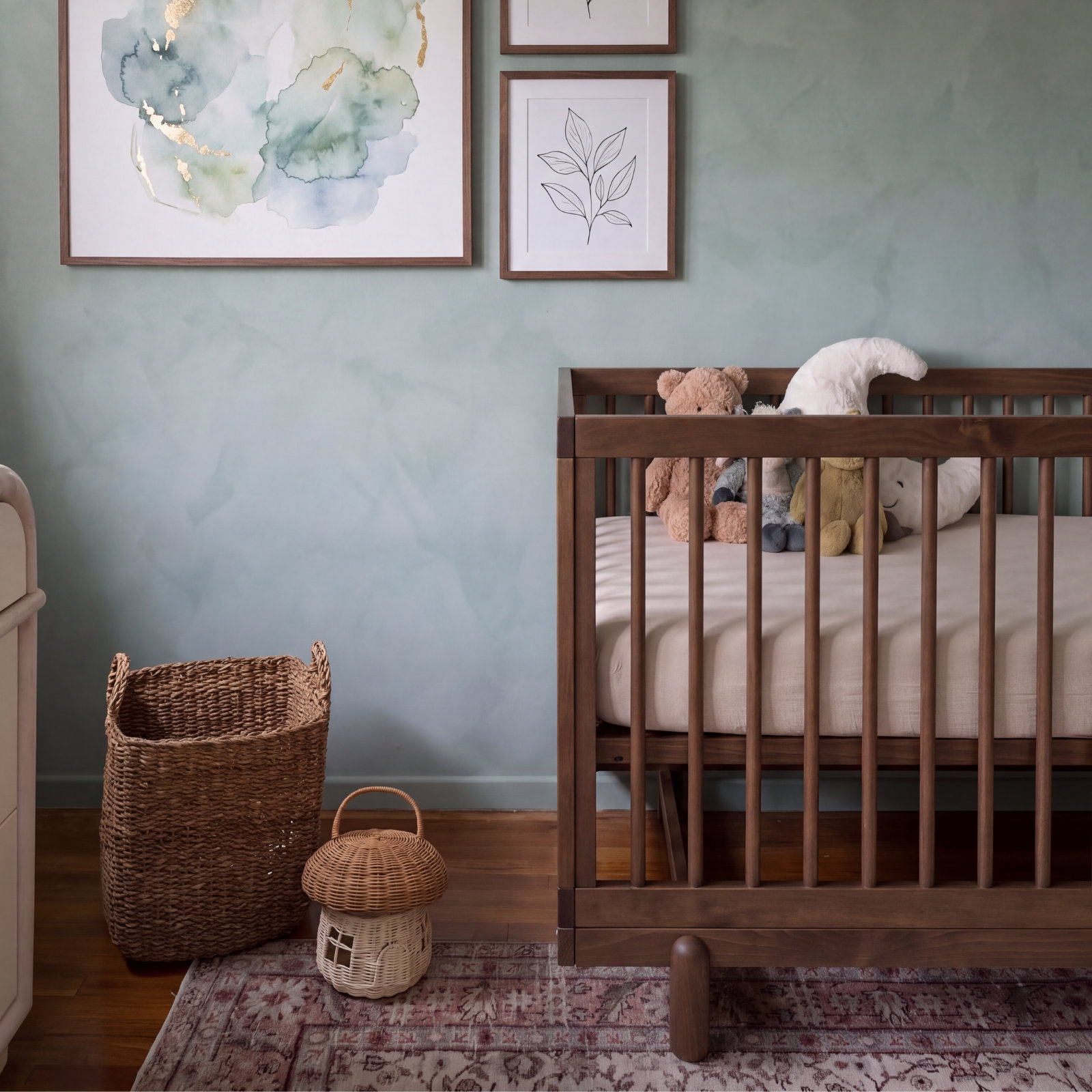 Bliss 4-in-1 Convertible Crib, Walnut