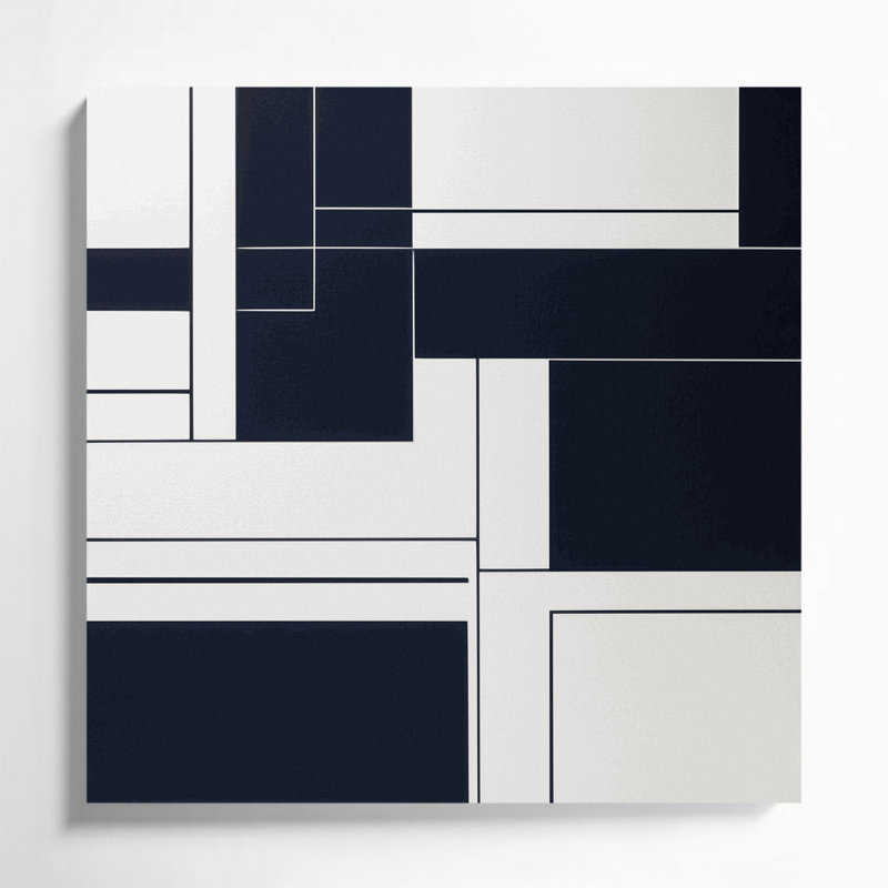 Minimalisme, art mural sur toile beige 70, H 16 po x l 16 po