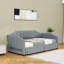 Lit de jour simple rembourré 2 tiroirs avec couchette simple et éclairage DEL-942188351