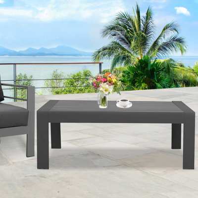 Jonmark Aluminum Coffee Table by Latitude Run