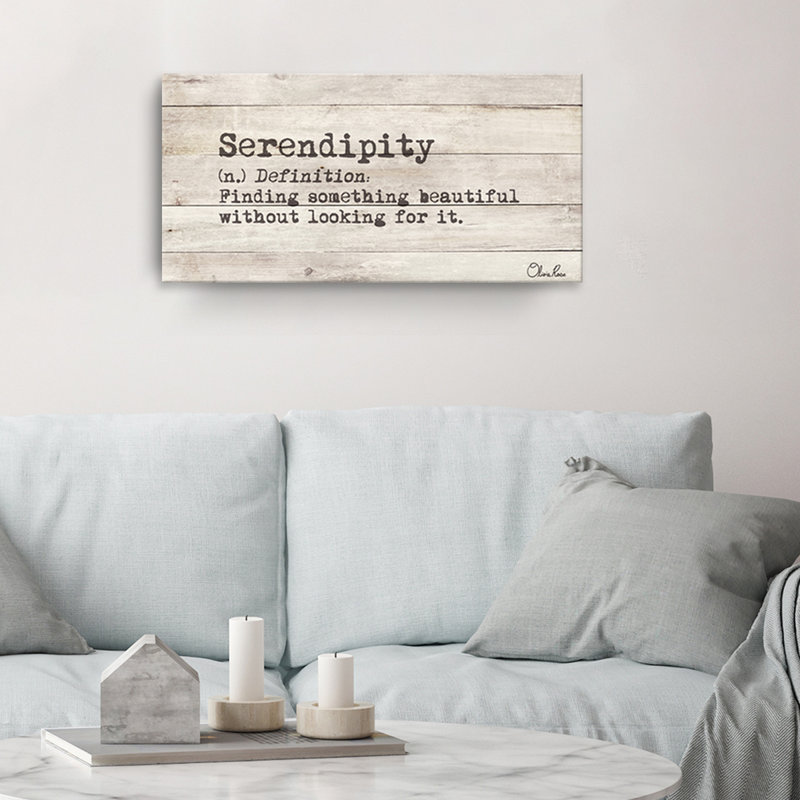 " Define Serendipity ", 12" H x 24" W x 1.5" D