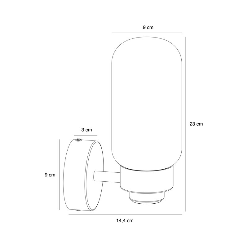 Glass Flush Mounted Sconce