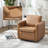 28.5" Wide Modern Soft Linen Upholstered Accent Chair with Swivel