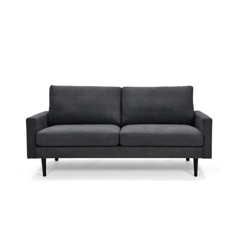Aimili 3 Seater Velvet Sofa, Grey