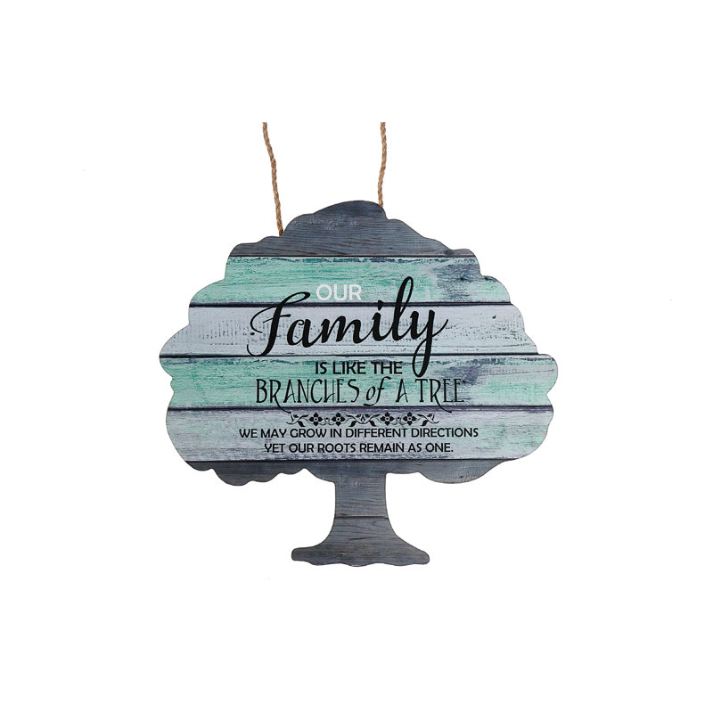Décoration murale MDF «Family Is Like Branches of Tree»