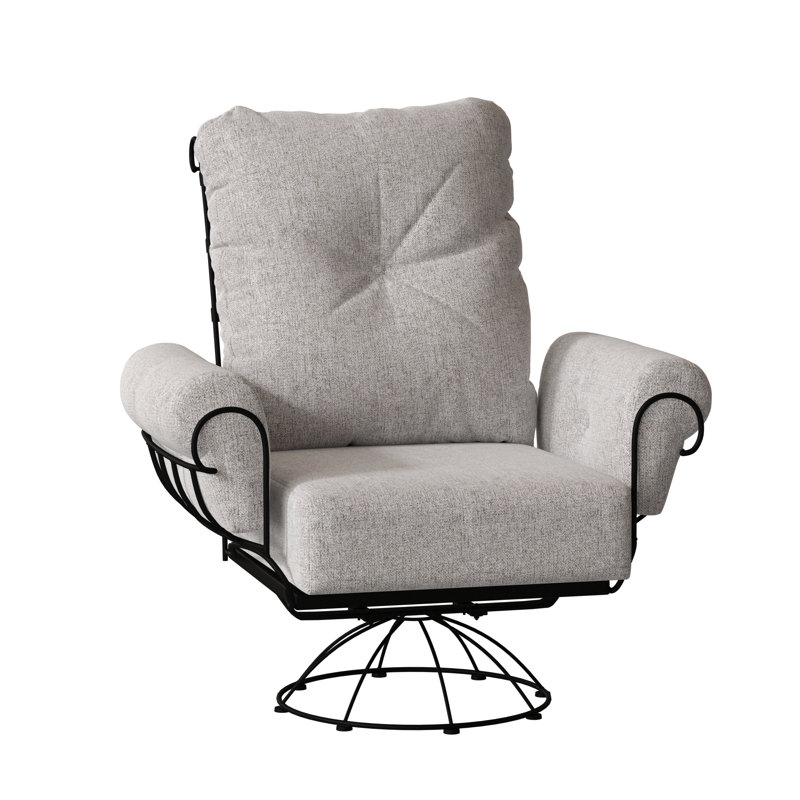 Terrace Outdoor Rocker Chair, Textured Black, Denver Scarlett Sunbrella®