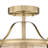 8.75 in. 3-Light Lantern Flush Mount Ceiling Light with Clear Glass Shade, Dimmable-2100162324