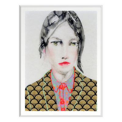 Jacket And Shirt (in Black And Gold) Print by Krannichfeld, Lisa