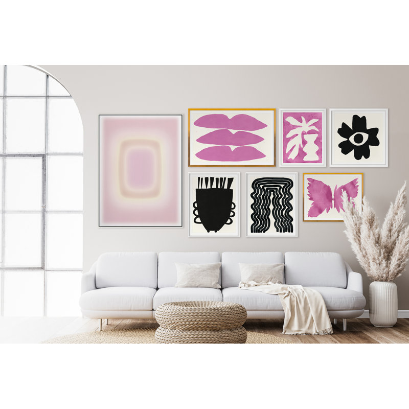 Blur Continuum 12 Print by Renee Stramel, Maple, 45" H x 34" W x 1.88" D