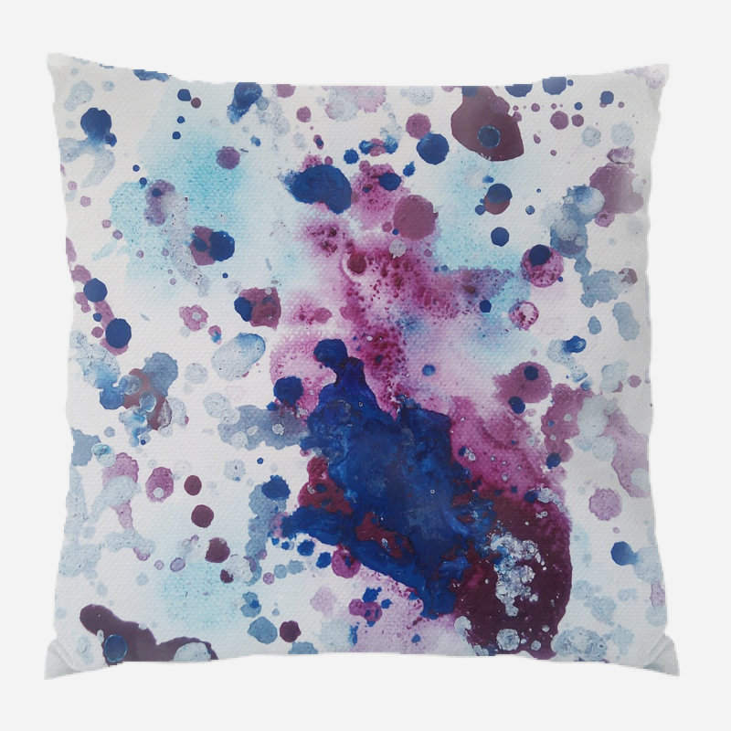 Coussin décoratif Shelba, Microsuède, Intérieur