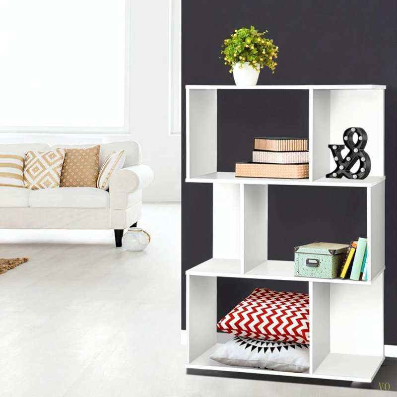 Bibliothèque simple à trois couches de haute qualité, facile à assembler pour les petits espaces