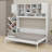 Murphy Bed With Ample Storage Space And  Stripes
