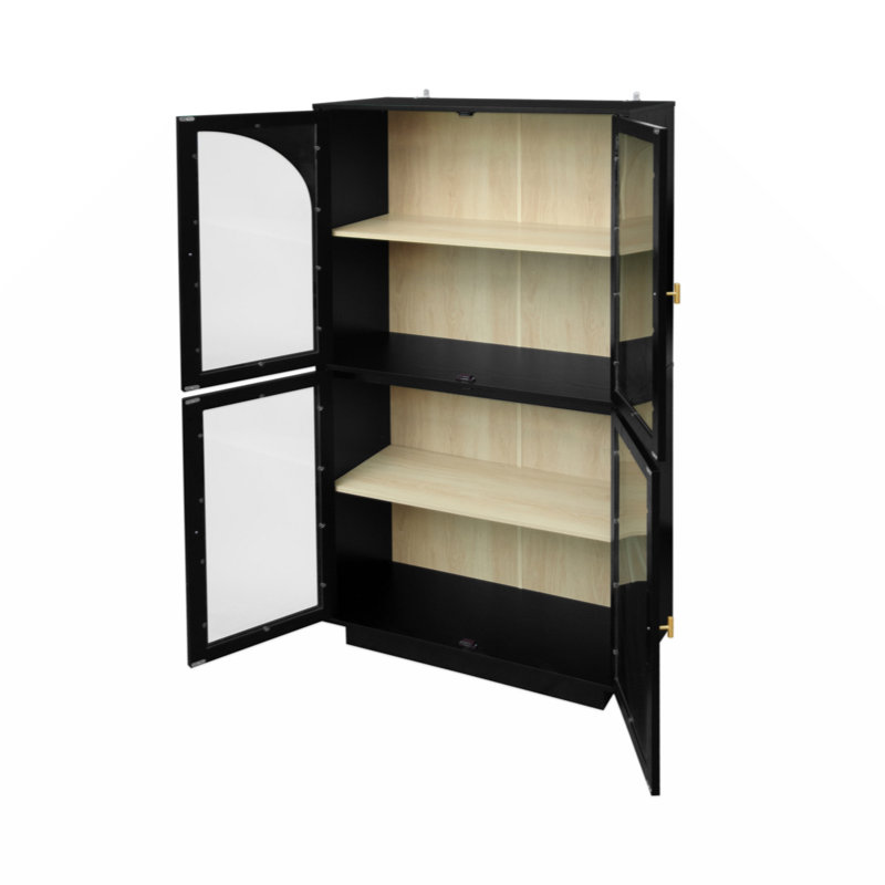 Armoire de rangement avec porte en acrylique pour salon, salle à manger et bureau