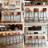 Bar Stools of 2/3/4, 26/30 Inch Counter Height Barstools with Back Faux Leather Bar Height Stools for Kitchen Island Counter-1812814388-1812814385-1812814387