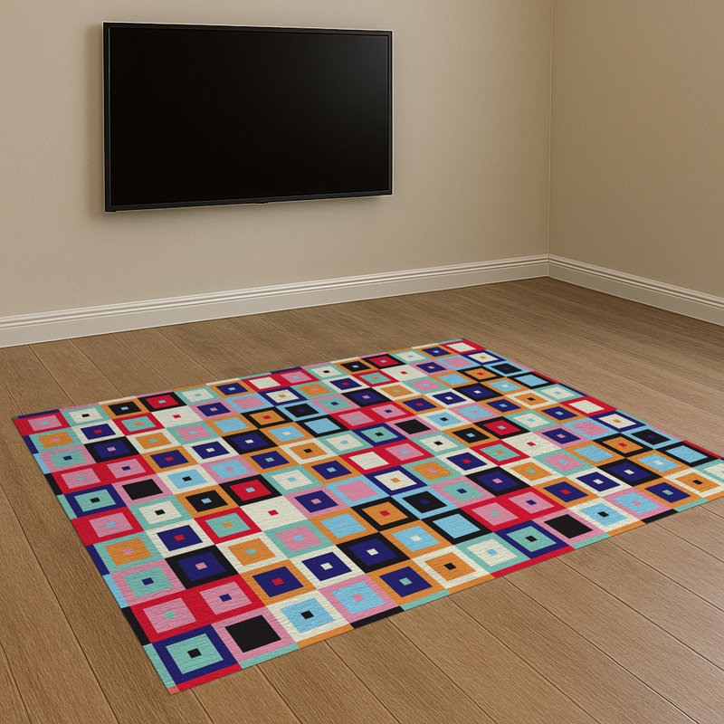 Geometric Area Rug, Rectangle 140 x 200 cm