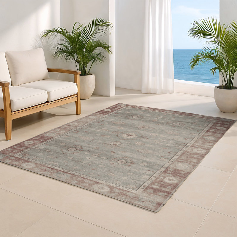 Tapis gris intérieur et extérieur surteint, Rectangulaire 8 pi x 10 pi