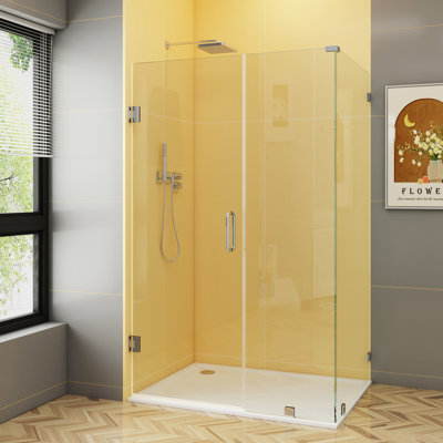 Poignée de porte de douche 6 pouces dos à dos - Plaque de traction ronde double face de 203 mm pour verre épais de 1/4 po à 1/2 po, acier inoxydable