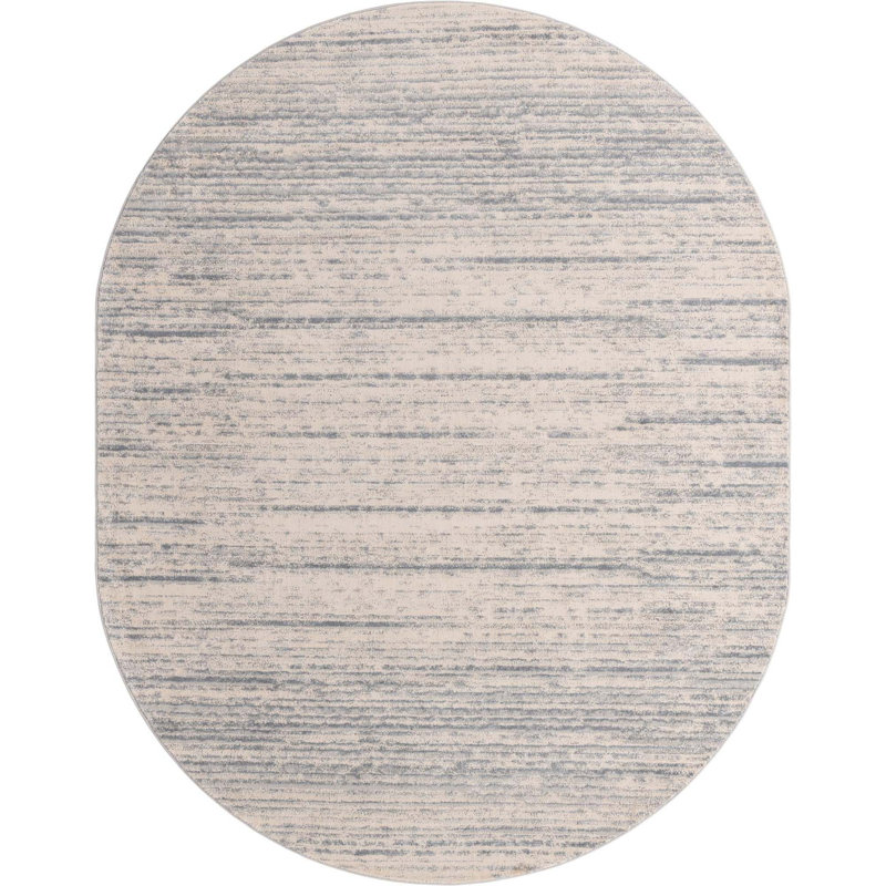 Abstract Indoor Rug, Oval 8' x 10'