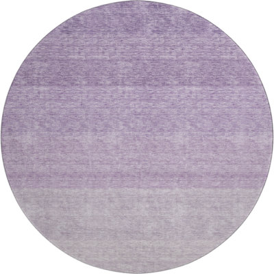 Premium Machine Washable Prisco Purple Rug
