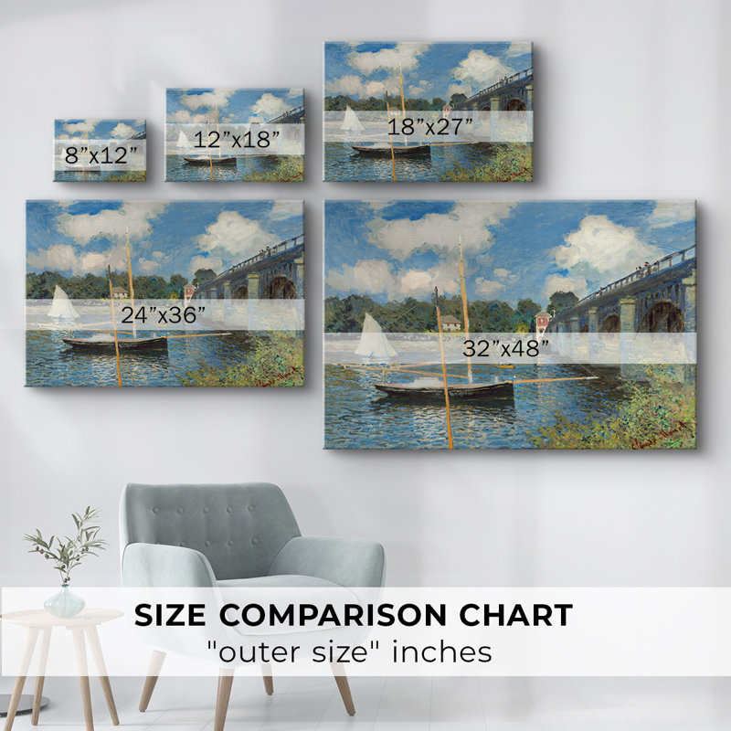 Le pont d'Argenteuil - galerie Cavas, 32 x 48