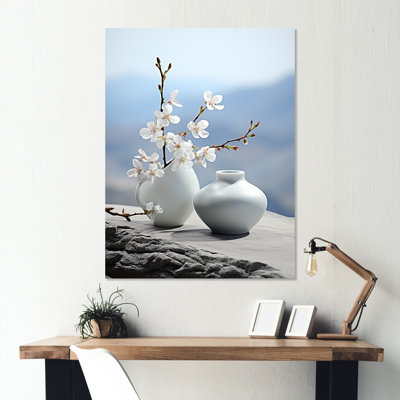 Art floral Zen sur pierre spirituelle
