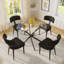  Round Glass Pedestal Dining Set-513883905-513286079-513286076