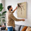 Moonlit Cherry Blossom Japandi - Wrapped Canvas-393477338-393477336