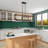 Alilah 5 - Light Steel Dimmable Kitchen Island Square / Rectangle Chandelier